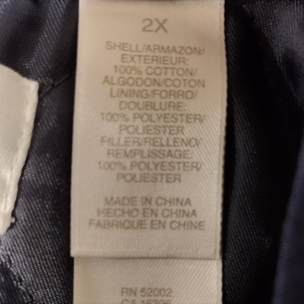 NWT Liz Claiborne Ribbon Candy Velour Double Breasted Blazer Jacket Womens 2X - Picture 9 of 9